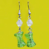 Lampwork Earring, About:16x8mm Length:45mm, Sold by Pair