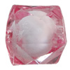 Fantastic Acrylic Beads, Faceted Cube 12mm Hole:2mm, Sold by Bag