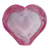 Fantastic Acrylic Beads, Faceted Heart 12mm Hole:2mm, Sold by Bag