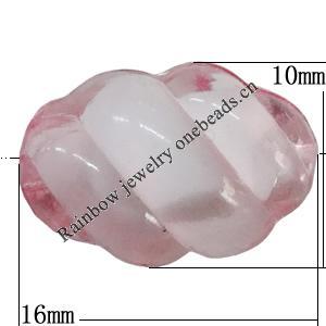 Fantastic Acrylic Beads, 16x10mm Hole:3mm, Sold by Bag