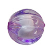 Fantastic Acrylic Beads, Fluted Round 10mm Hole:2mm, Sold by Bag