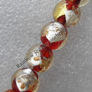 Lampwork Beads, Round 14mm Hole: About 1.5mm, Sold by PC