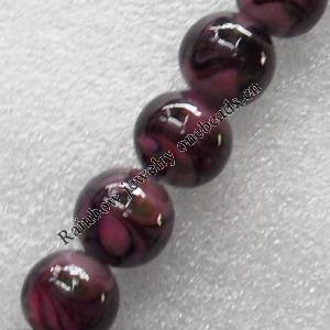 Lampwork Beads, Round 18mm Hole: About 1.5mm, Sold by PC