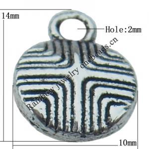 Connector Zinc Alloy Jewelry Findings Lead-free, 10x14mm Hole:1mm,2mm, Sold by Bag