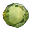 Fantastic Acrylic Beads, Faceted Round 6mm Hole:1mm, Sold by Bag