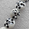 Lampwork Beads, Flat Round 16mm Hole: About 1.5mm, Sold by PC