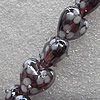 Lampwork Beads, Heart 12mm Hole: About 1.5mm, Sold by PC