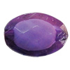 Fantastic Acrylic Beads, Faceted Flat Oval 20x14mm Hole:2mm, Sold by Bag