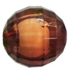 Fantastic Acrylic Beads, Faceted Round 8mm Hole:1.5mm, Sold by Bag