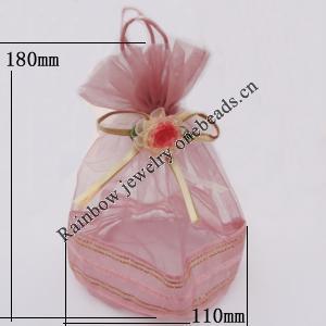 Organza Gift Jewelry Bag, 110x180mm Sold by Bag