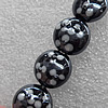 Lampwork Beads, Flat Round 16mm Hole: About 1.5mm, Sold by PC