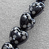 Lampwork Beads, Heart 12mm Hole: About 1.5mm, Sold by PC