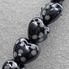 Lampwork Beads, Heart 20mm Hole: About 2mm, Sold by PC