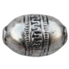 Jewelry findings, CCB plastic Beads Antique silver, Oval 16x10mm Hole:2mm, Sold by Bag