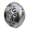 Jewelry findings, CCB plastic Beads Antique silver, Flat Round 8x11mm Hole:2mm, Sold by Bag