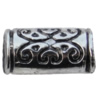 Jewelry findings, CCB plastic Beads Antique silver, Tube 17x9mm Hole:3mm, Sold by Bag