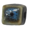 Porcelain beads, Cube 10x10mm, Sold by Bag