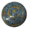 Porcelain beads, Flat Round 25x13mm, Sold by Bag