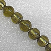 Silver Foil Lampwork Beads, Round 10mm Hole: About 1.5mm, Sold by PC