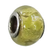 Handmade European Style Lampwork Beads With Platinum Color Copper Core, 15x10mm Hole:5mm, Sold by PC