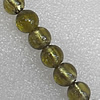 Silver Foil Lampwork Beads, Round 10mm Hole: About 1.5mm, Sold by PC