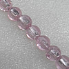 Silver Foil Lampwork Beads, Round 20mm Hole: About 1.5mm, Sold by PC