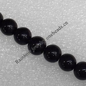 Silver Foil Lampwork Beads, Round 18mm Hole: About 1.5mm, Sold by PC