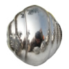 Jewelry findings, CCB plastic European style Beads platina plated, 27x28mm Hole:4mm, Sold by Bag