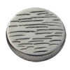 Jewelry findings, CCB plastic Beads platina plated, Flat Round 24mm Hole:2mm, Sold by Bag