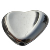Jewelry findings, CCB plastic Beads platina plated, Heart 27x20mm Hole:2mm, Sold by Bag