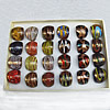 Gold Sand Lampwork Glass Rings,Mix Color, Sold by Box