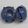 Handmade European Style Lampwork Beads, 14x9mm Hole:6mm, Sold by PC