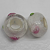 Handmade European Style Lampwork Beads, 14x9mm Hole:6mm, Sold by PC