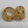 Handmade European Style Lampwork Beads, 14x9mm Hole:6mm, Sold by PC