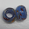 Handmade European Style Lampwork Beads, 14x9mm Hole:6mm, Sold by PC