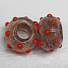 Handmade European Style Lampwork Beads, 14x9mm Hole:6mm, Sold by PC