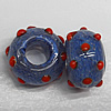 Handmade European Style Lampwork Beads, 14x9mm Hole:6mm, Sold by PC