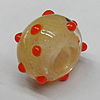 Handmade European Style Lampwork Beads, 14x9mm Hole:6mm, Sold by PC