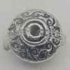 Bead Zinc Alloy Jewelry Findings Lead-free, 7mm, Hole:1mm, Sold by Bag