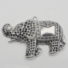 Pendant Zinc Alloy Jewelry Findings Lead-free, Elephant 47x32mm Hole:2mm, Sold by Bag