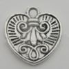 Pendant Zinc Alloy Jewelry Findings Lead-free, 15x15mm Hole:1.5mm, Sold by Bag