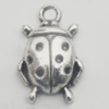 Pendant Zinc Alloy Jewelry Findings Lead-free, 18x11mm Hole:1.5mm, Sold by Bag