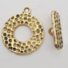 Clasp Zinc Alloy Jewelry Findings Lead-free, 23x20mm,18x5mm, Hole:2mm, Sold by Bag