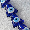 Turkish Handmade Lampwork Glass Evil Eye Beads, 20x20mm Hole: About 1.5mm, Sold by PC