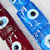 Turkish Handmade Lampwork Glass Evil Eye Beads, Rectangle 20x23mm Hole: About 1.5mm, Sold by PC