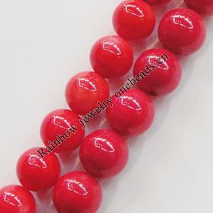 Coral Beads, Round 4mm Hole:0.1mm, Sold by KG