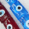 Turkish Handmade Lampwork Glass Evil Eye Beads, Mix Color Rectangle 20x23mm Hole: About 1.5mm, Sold by Group