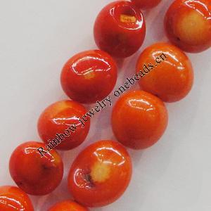 Coral Beads, Nugget About:11x13mm Hole:0.1mm, Sold by KG
