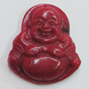 Coral Pendants, Buddha 24x21mm Hole:0.1mm, Sold by PC