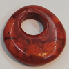 Coral Beads, Donut 50x48mm Hole:18mm, Sold by KG